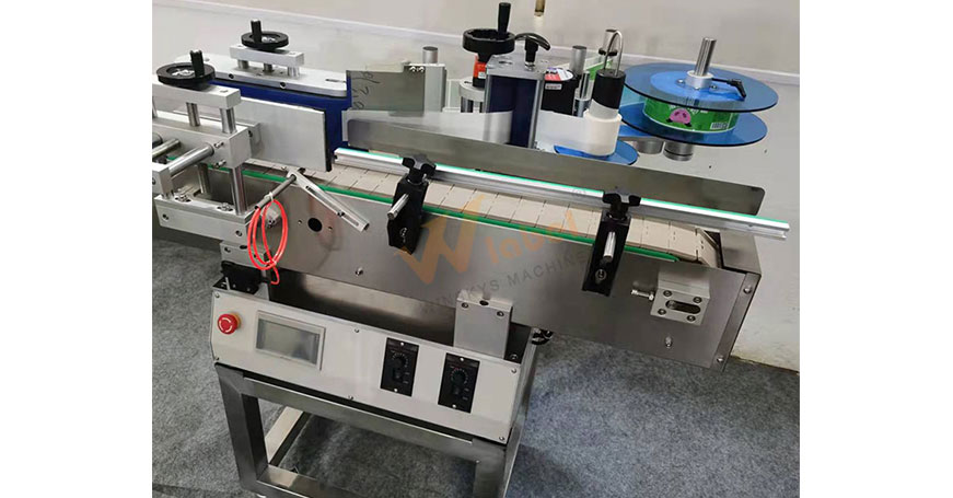 ST510 Right To Left Tabletop Automatic Roller Round Bottle Labeling Machine