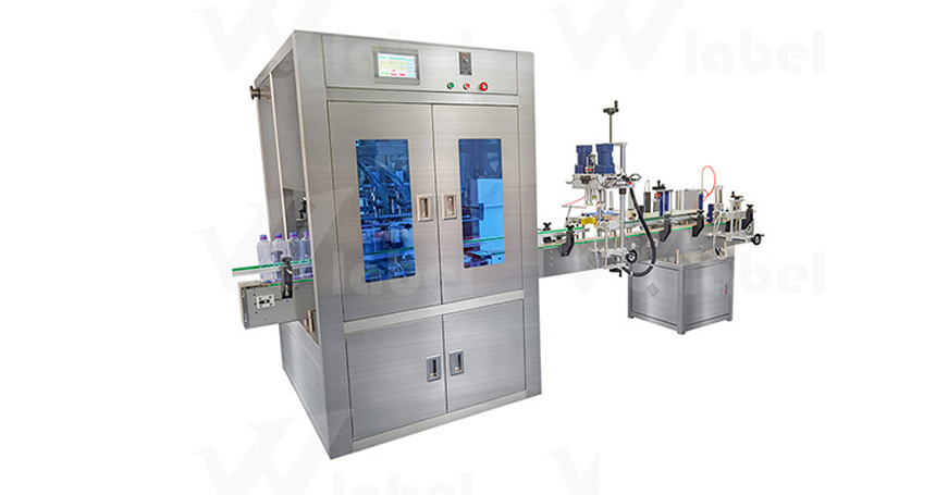 4 Heads Fully Automatic Liquid Filling Capping Heat Shrinking Production Line