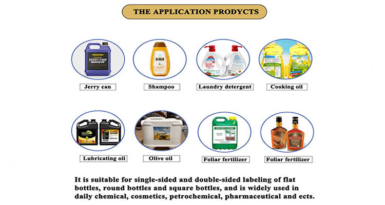 Fully Automatic Square Flat Bottle Two-side Labeling Machine